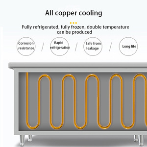 Giá thấp bán dưới quầy trưng bày tủ lạnh tủ đông tủ đông thương mại 1.2m cho nhà bếp - Product Image 6
