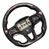 Volant personnalisé en fibre de carbone verte pour Dodge Charger Challenger R/T SRT Hellcat Jailbreak 392 Hemi 2013-2023