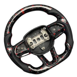 Volant personnalisé en fibre de carbone verte pour Dodge Charger Challenger R/T <span class=keywords><strong>SRT</strong></span> <span class=keywords><strong>Hellcat</strong></span> Jailbreak 392 Hemi 2013-2023 - Product Image 3