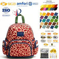Sac à dos MGB ISO extensible pour maman, sac à langer pour bébé avec porte-gobelet, sangles de poussette, personnalisable ODM OEM 600D 900D BSCI