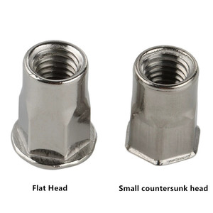 Lớp 4.8 M4 Thép Không Gỉ Carbon Semi-Hex Chìm Đầu Phẳng Đinh Tán Nut Kẽm Mạ Kết Thúc Cấp 4 - Product Image 3