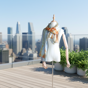 Colección de Bufandas de Poliéster para Mujer, 70x180cm, Tejido Jacquard, Diseño Cálido de Invierno, Impresión Personalizable, Transpirable, para Uso Diario - Product Image 6