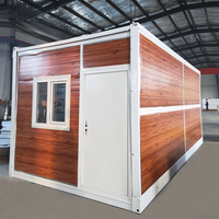 Maison conteneur pliable en acier 20 pieds, bureau mobile, salle de sport préfabriquée, dortoir, appartement, design moderne, protection de l'environnement