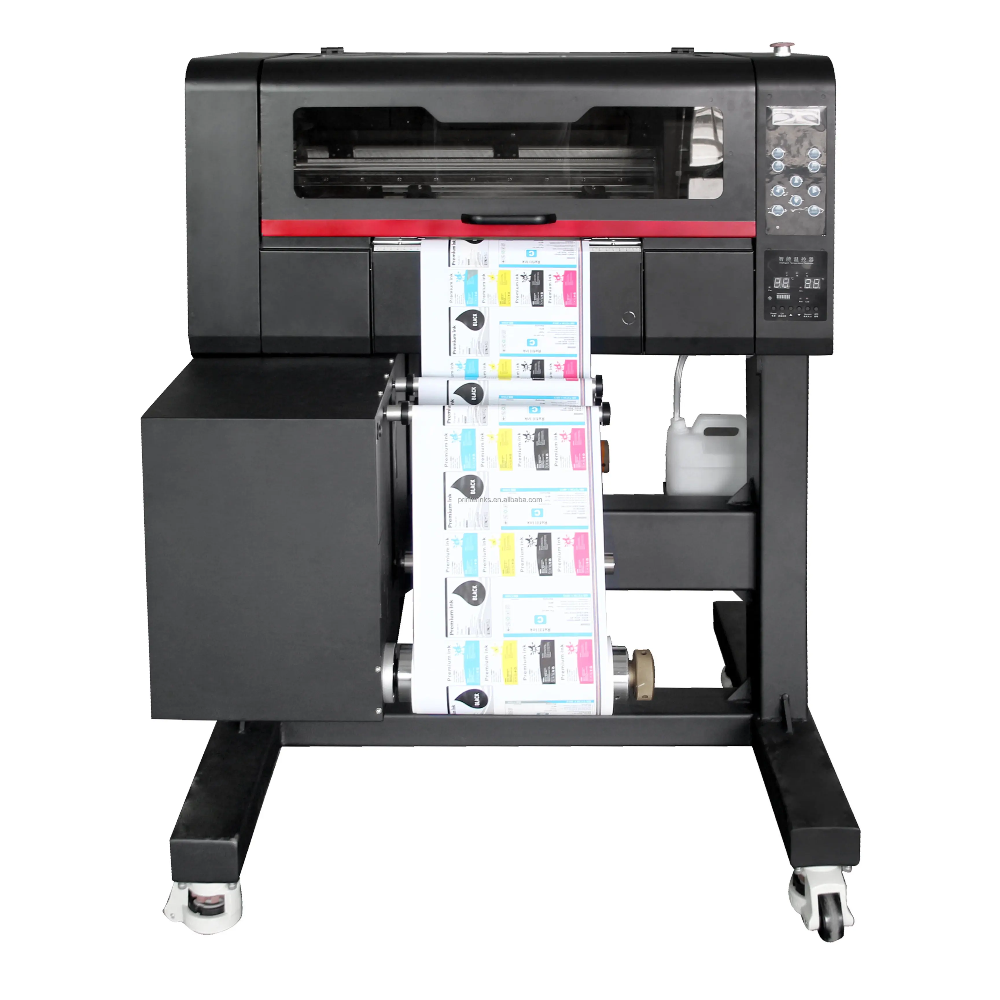 A3 printer inkjet Digital PE PP polyethylene film vinil stiker warna transparan kertas label printer dengan i3200 printhead