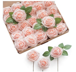 Fcf1101 Hoa Nhân Tạo Bất Tìm Kiếm Bọt Hoa Hồng Với Thân Cây Bọt Hoa Cho Tự Làm Bó Hoa Cưới Cô Dâu Tắm - Product Image 4