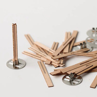 Vente en gros de mèches en bois personnalisées Mèche à bougie en bois pour la fabrication de bougies