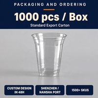 Gobelets à mousse en PET jetables 98-18oz avec couvercles et impression UV pour café, thé, tequila (diamètres 95-117mm)