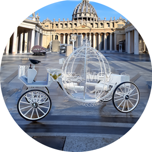 Carrosse de luxe en fer forgé avec citrouille pour mariages transport spécial à vendre - Product Image 4