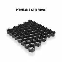 Grille de pavage pour aménagement paysager, grille alvéolée de 5 cm de hauteur pour le gazon, pour animaux dans les zoos, les fermes et l'équitation