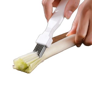 <b>Plastic</b> Handle Scallion Cutter Uniform Slicing <b>Kitchen</b> Tool Vegetable Slicer - Product Image 5