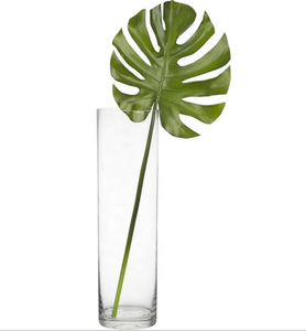 럭셔리 작은 유리 꽃병 현대 실린더 소다 라임 투명 10cm/20cm/30cm 홈 장식 웨딩 장식 탁상 꽃병 - Product Image 3