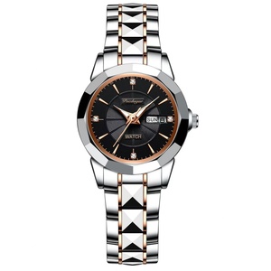 Relojes de Lujo POEDAGAR para Mujer, Relojes de Cuarzo Luminosos de Acero Inoxidable, Casuales y a la Moda, Resistentes al Agua, Reloj de Vestir para Mujer - Product Image 1