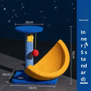 Árbol rascador para gatos de uso doméstico, columna alta, con nido especial integrado, universal para las cuatro estaciones, cápsula espacial para gatos - Product Image 6