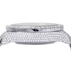 Reloj de Lujo con Diamante Moissanite Radiante, Diseño Atemporal, Acabado Pulido y Piedras Brillantes para Ocasiones Elegantes - Product Image 3