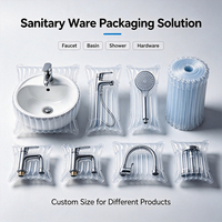 Nouveau matériau de protection transparent antichoc en colonne d'air, sac et feuille en rouleau pour l'emballage de produits sanitaires