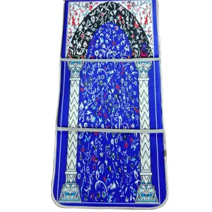 工厂热卖数码印刷定制设计便携式穆斯林祈祷地毯旅行可折叠基督教祈祷垫