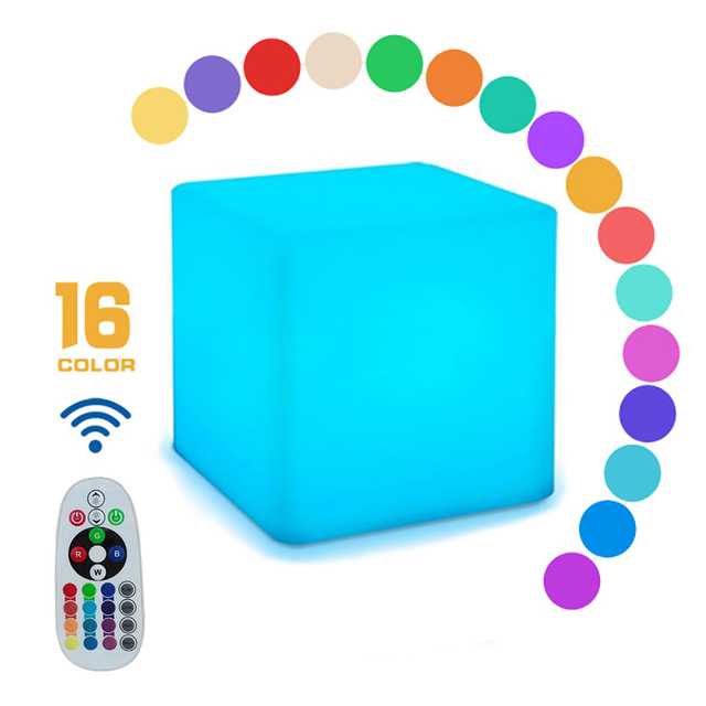 Smart Decoration Levitation Floating Outdoor RGB Home Decor Nigh Table Light with square Light
