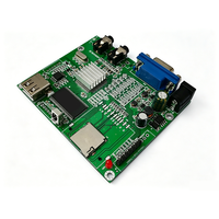 Carte de circuit imprimé (PCB) de décodeur MP4 FR-4 personnalisée, module de lecture audio et vidéo avec sortie composante YPbPr pour téléviseur