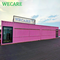 WECARE Bar-restaurant mobile en conteneur maritime préfabriqué sur mesure, kiosque de café en conteneur maritime avec cuisine à vendre