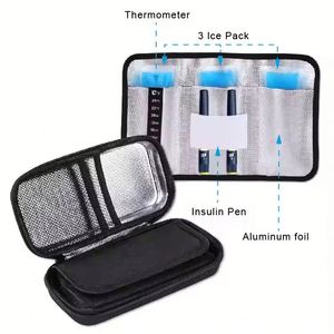 Insulin Ice Pack Pen Cooler Bag Insulated Medicine Organizer for Daily Rehabilitation Therapy Supplies - Product Image 4