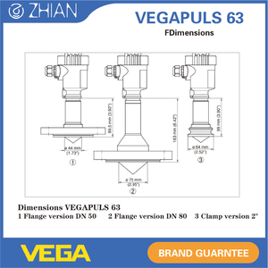 เครื่องวัดระดับเรดาร์แบบกันน้ำ รุ่น VEGAPULS63 เซ็นเซอร์วัดระดับเรดาร์ - Product Image 1