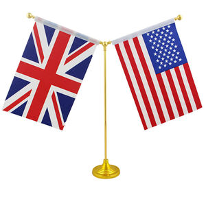 Drapeau de table U.S.A promotionnel Gahumi 9 "X 6"-Présentoir de table de drapeau de bureau américain avec bâtons et bases - Product Image 1
