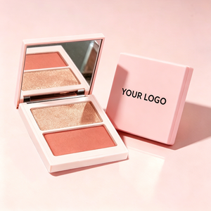 ไฮไลท์เตอร์และบลัชออน 2in1 แบบพาเลท กันน้ำ ผลิตภายใต้แบรนด์ส่วนตัว (OEM) ปรับแต่งสีได้ บลัชออนเนื้อมิเนอรัลสำหรับตาและแก้ม 5 กรัม - Product Image 1