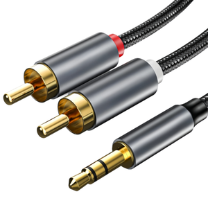 HiFi son 3.5mm Aux <span class=keywords><strong>RCA</strong></span> câble mâle 2m <span class=keywords><strong>cordon</strong></span> auxiliaire AUX <span class=keywords><strong>XLR</strong></span> Jack adaptateur Y séparateur pour téléphone MP3 tablette voiture PVC veste Type C - Product Image 5