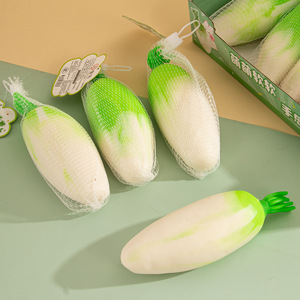 Juguete Sensorial Antiestrés de Frutas y Verduras Elásticas: Pepino, Pitaya, Bola Blanda para Apretar, para Todas las Edades, Alivio de la Ansiedad - Product Image 2