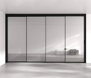 ประตูบานเลื่อน UPVC คุณภาพสูงสไตล์อเมริกัน ตกแต่งภายในทันสมัย กระจกบนกรอบพลาสติก หน้าต่างโพลีไวนิลคลอไรด์ - Product Image 6