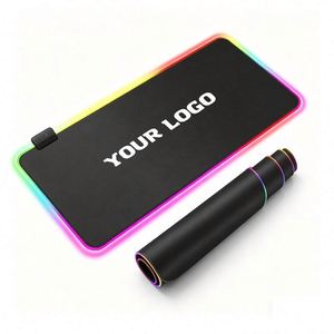 แผ่นรองเมาส์ RGB แบบพิมพ์ลายโลโก้ตามสั่ง อุปกรณ์เสริมคอมพิวเตอร์สุดสร้างสรรค์ แผ่นรองเมาส์เกมมิ่ง RGB ขนาดใหญ่ พร้อมฮับ USB - Product Image 1