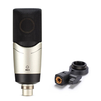 Microphone à condensateur à large diaphragme professionnel MK4, enregistrement en studio, voix, instruments acoustiques, haute réduction du bruit, métal