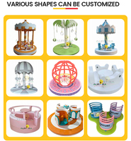 Pièces de rechange Aurora Sports Merry Go Parts, composants en aluminium pour manèges scolaires, manèges de fête foraine, équipements de jeux souples pour centres commerciaux