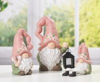 Polyrésine drôle gnomes décor à la maison résine artisanat jardin fée Gnome Statue ornements printemps été nain ornements de jardin