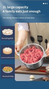 เครื่องใช้ในครัวเครื่องผสมกระเทียมอเนกประสงค์อเนกประสงค์เครื่องปั่นผักเนื้ออาหารเครื่องสับ - Product Image 3