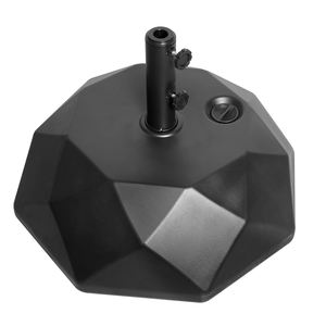 Precio bajo, plástico negro para exteriores, HDPE, inyectar agua y arena, <span class=keywords><strong>Base</strong></span> de sombrilla de diamante de 22L, Bases de sombrilla para jardín, Patio, sol, Playa - Product Image 1
