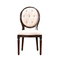 Ensemble de table et de chaises de salle à manger en bois massif de chêne rouge de style américain, table rectangulaire et chaises pour restaurant, salle à manger
