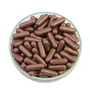 Professional Manufacturer #0 0# Brown Customized Empty Hollow Hard Gelatin Capsule Capsules Shell
