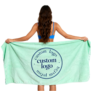 Serviette de plage en microfibre de luxe à séchage rapide, sans sable, adaptée aux enfants, écologique, motif végétal, taille surdimensionnée personnalisée, vente en gros - Product Image 1