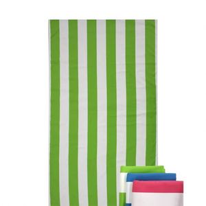 Serviette de plage de voyage en microfibre à séchage rapide, imprimée par transfert thermique, en matériau recyclé rayé, écologique, avec sac en toile, certifiée OEKO-TEX - Product Image 3