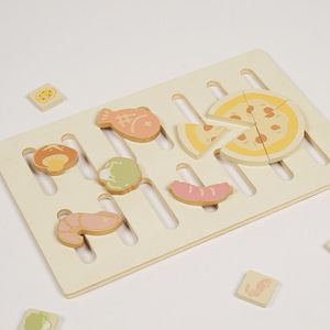 Children's Simulation Play House <b>Microwave</b> Oven Pizza Mini Kitchen <b>Set</b> for Infants & Toddlers Boys and Girls Wooden Toy - Product Image 3