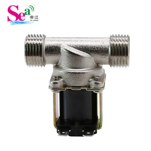 Vanne solénoïde normalement fermée en laiton 12V/24V/220V, vanne de contrôle d'eau mâle-mâle G1/2" pour eau et huile - Product Image 4