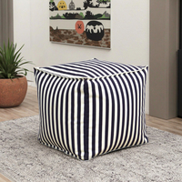 Fauteuil pouf moderne en forme de cube, style de conception chinois, revêtement en tissu, canapé de salon, meubles de maison, une place