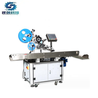 Machine automatique d'autocollant d'étiquettes d'avion plat de côté supérieur de boîte en plastique étiqueteuse automatique d'étiqueteuse à vendre