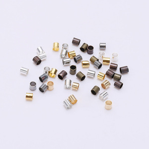 Cuentas metálicas redondas chapadas en cobre para la fabricación de joyas AC0284 - Product Image 4