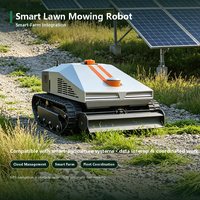 Tondeuse à gazon robotisée entièrement automatique avec navigation GPS intelligente et télécommande, facile à utiliser pour la maison et le jardin, tondeuse électrique à batterie