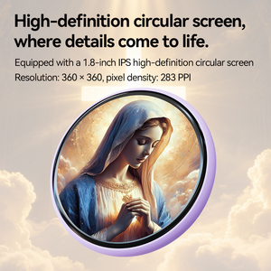 Placa de Identificación para Personal del Ministerio, Equipo de Adoración, Pantalla LED, Pin de Identificación para Pastor, AI Beambox, EBadge, Modelo Nano, Plástico ABS, 360x360 - Product Image 3