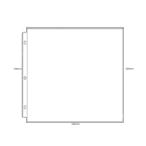 Bán buôn scrapbook Album ảnh Refill trang 12x12 1 túi cho 3 Vòng chất kết dính lưu trữ chất lượng 12*12 trang bảo vệ - Product Image 4