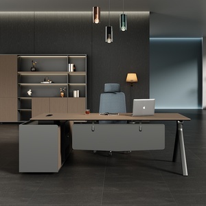 Foshan propose des conceptions de bureau sur mesure pour les gestionnaires et les patrons, y compris de nouveaux meubles de bureau pour <span class=keywords><strong>le</strong></span> bureau du directeur. - Product Image 3