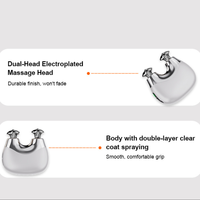 Mini masseur portable silencieux à double tête, appareil de massage corporel électrique à double tête pour la relaxation musculaire, idéal pour les voyages et la vente au détail
